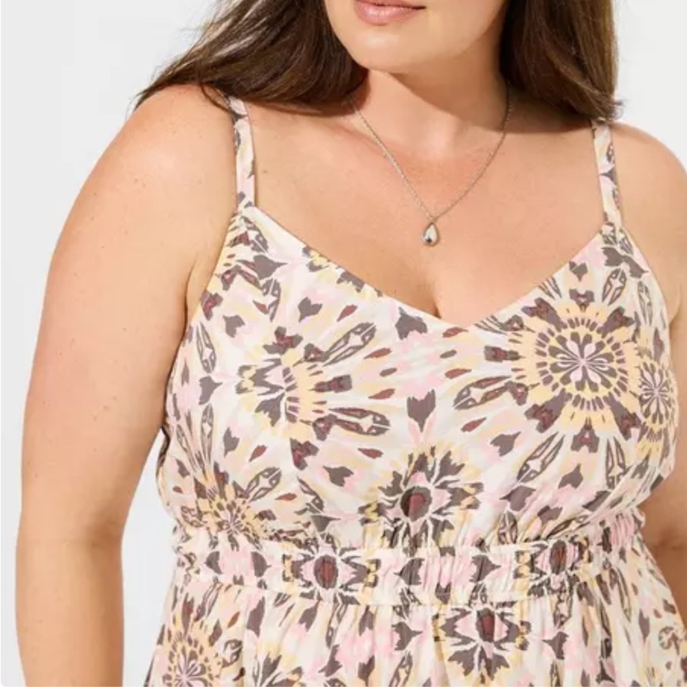 Torrid Babydoll Challis Tank Top - Picture 4 of 5